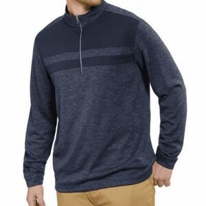 EUC Bolle Size Medium Blue Men's Performance 1/4 Zip Golf Long Sleeved Shirt!